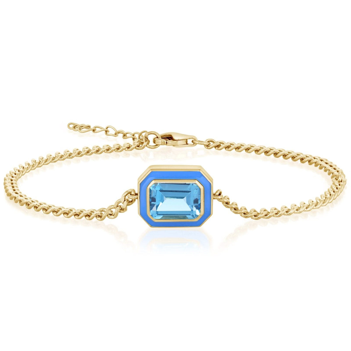 Blue Topaz & Enamel Bracelet