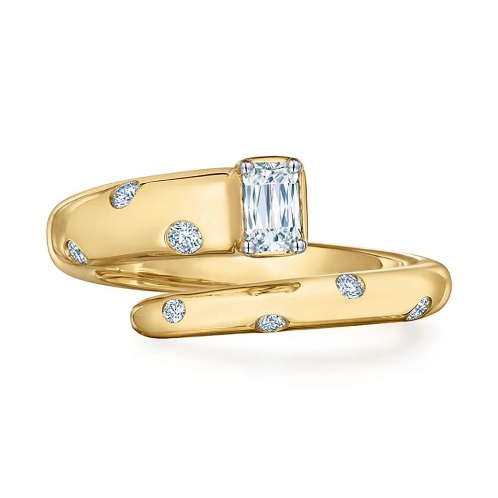 KWIAT Cobblestone Ashoka Diamond Accent Wrap Ring