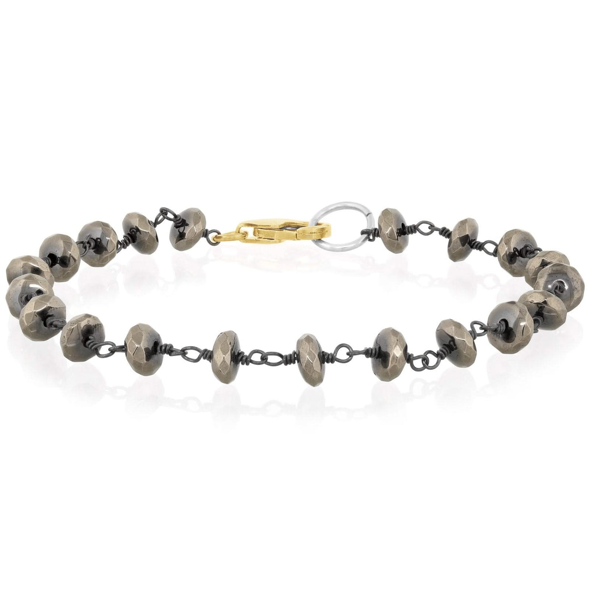 JILL DUZAN Handtied Pyrite Bracelet