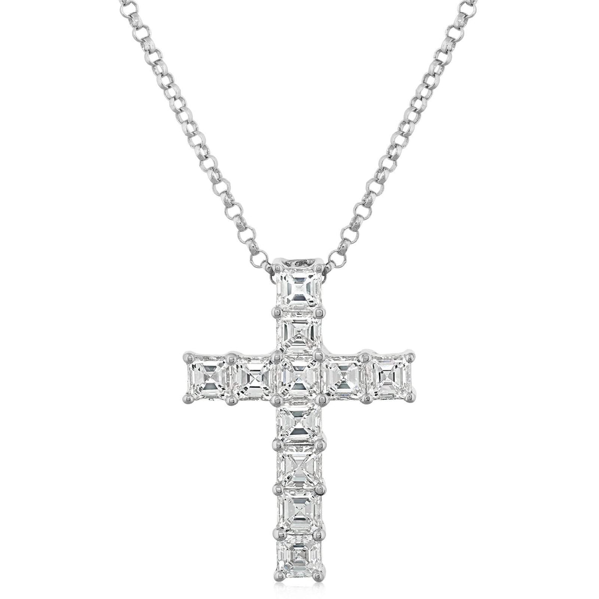 1.10 Carat Diamond Cross Necklace