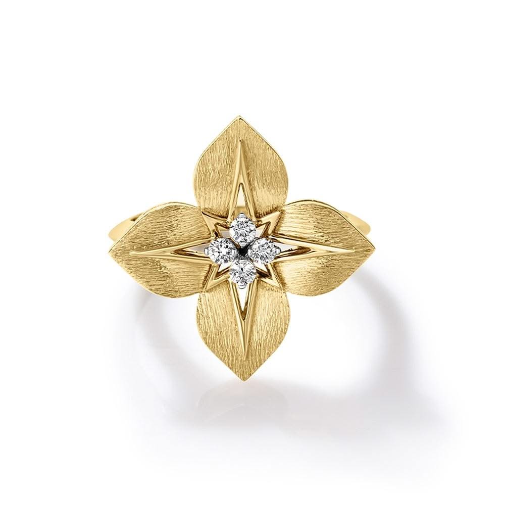 ROBERTO COIN Diamond Princess Medium Star Ring