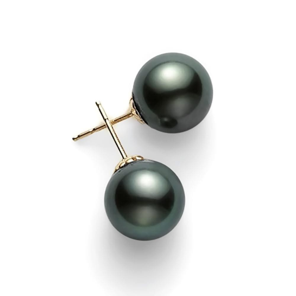 MIKIMOTO A+ Black South Sea Pearl Studs
