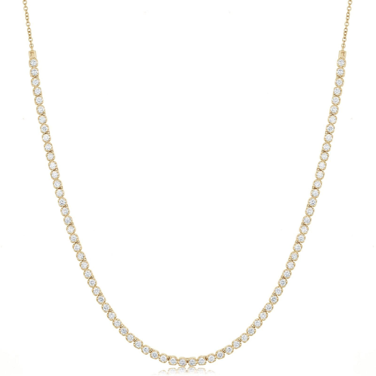 3 Carat Diamond Tennis Necklace on Chain