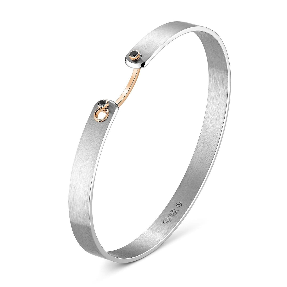 NOUVEL HERITAGE His Mood Black Diamond Bangle