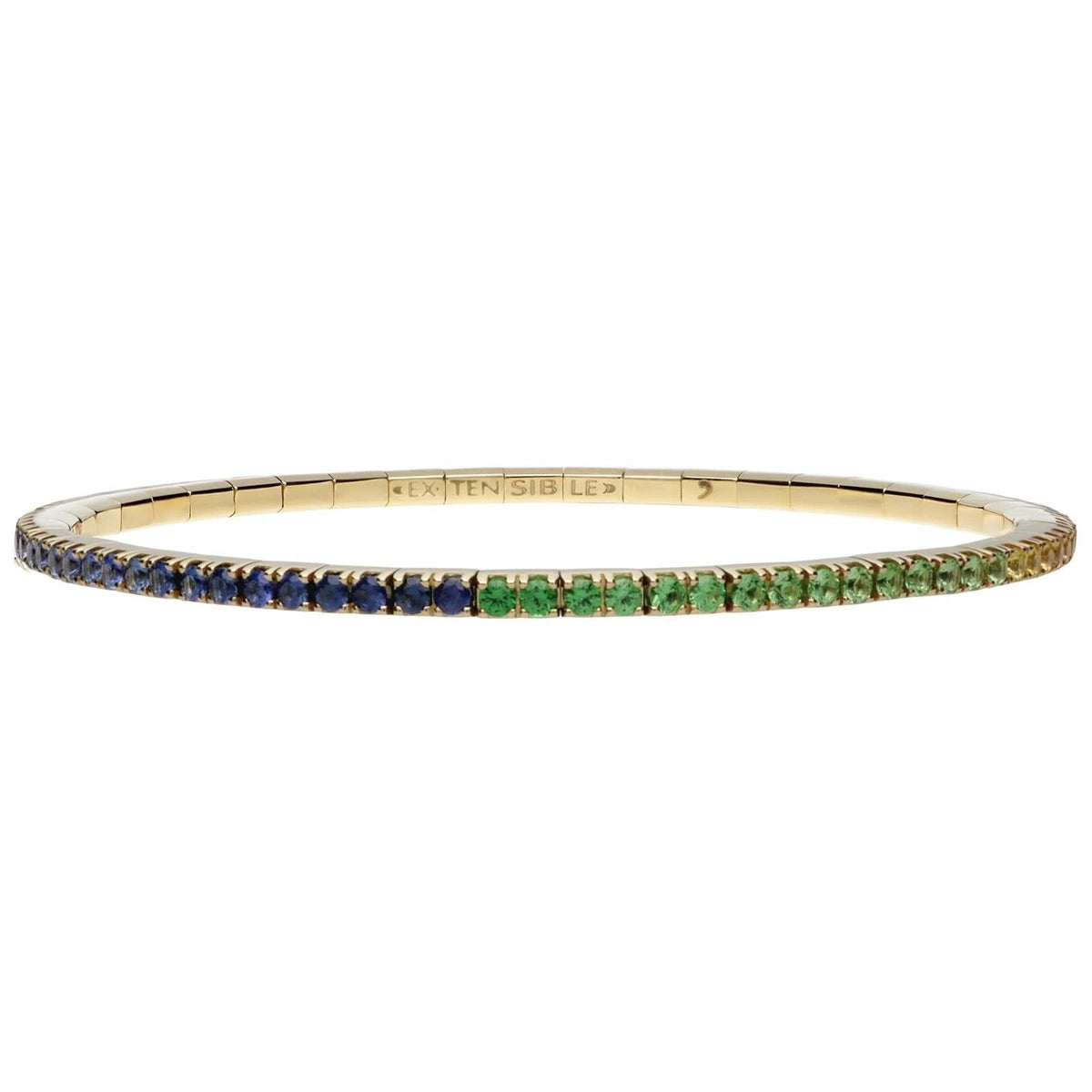 2.65 Carat Rainbow Sapphire Stretch Bracelet
