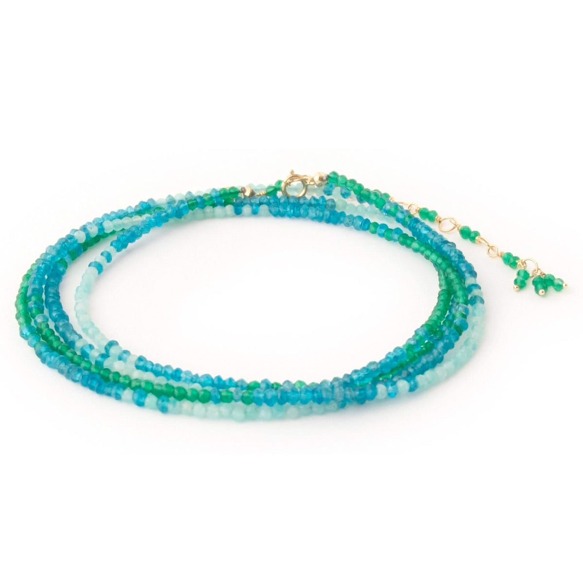 ANNE SPORTUN Ombre Ocean Beaded Wrap Bracelet