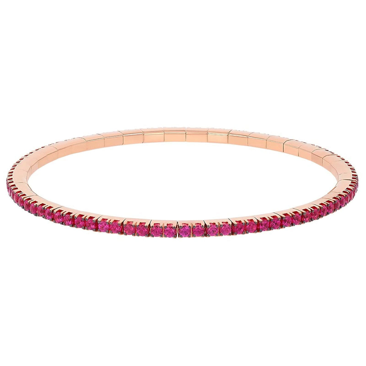 2.68 Carat Ruby Stretch Bracelet