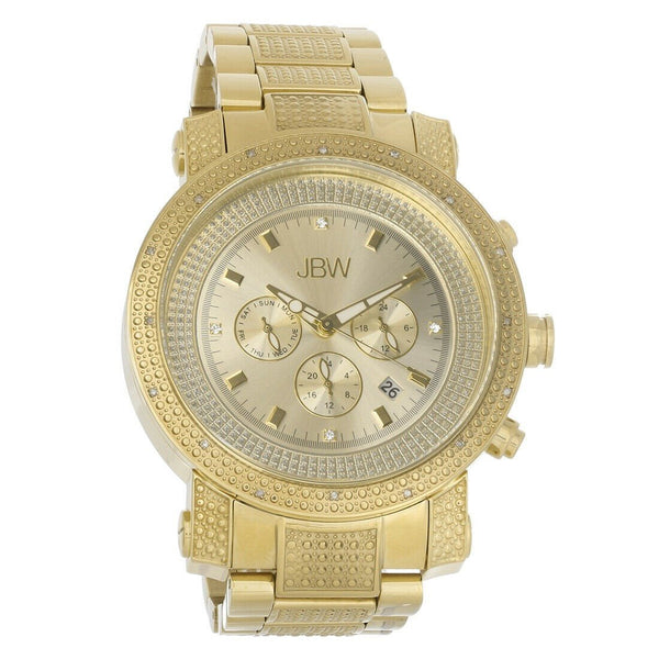 JBW Men's JB-8102-F Victor Gold-Tone Stainless Steel Watch