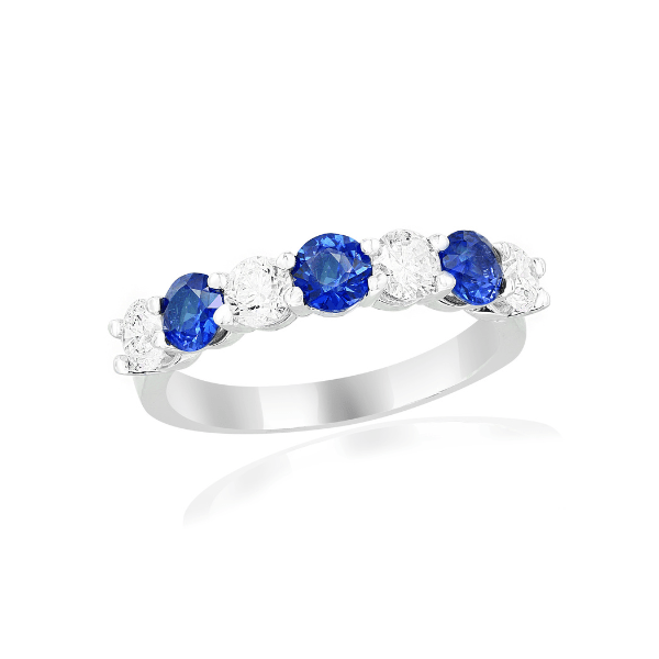 Moyer Collection 14KW Gold 0.55ctw Sapphire & Diamond Band - R7392-HWGS2