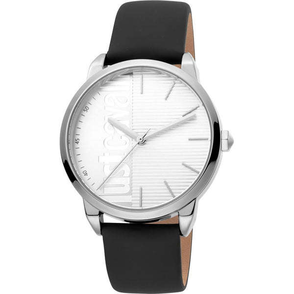 Just Cavalli Men's JC1G079L0015 Forte Black Leather Watch