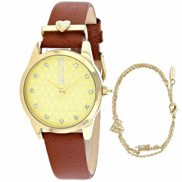 Just Cavalli Women's JC1L010L0525 Vale Brown Leather Watch