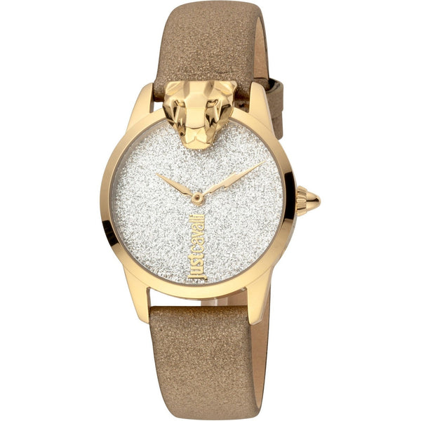 Just Cavalli Women's JC1L057L0225 JC Shine 2 Beige Leather Watch