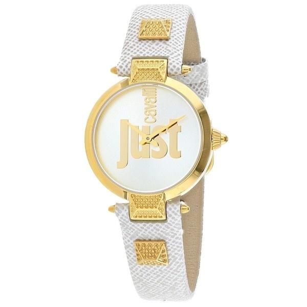 Just Cavalli Women's JC1L076L0035 Just Mio White Leather Watch