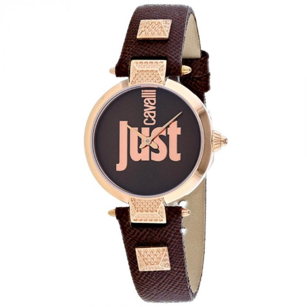 Just Cavalli Women's JC1L076L0045 Just Mio Brown Leather Watch