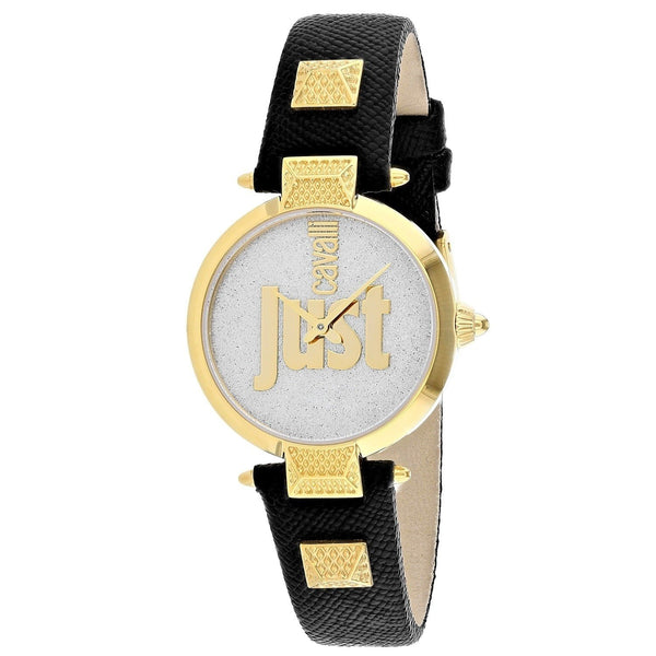 Just Cavalli Women's JC1L076L0055 Just Mio Black Leather Watch