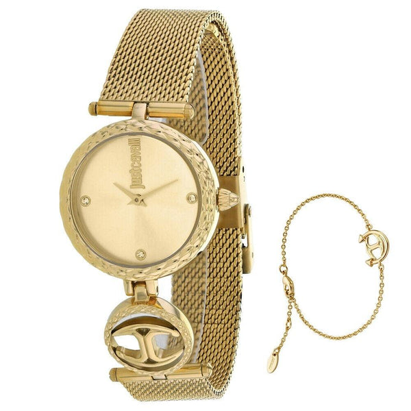 Just Cavalli Women's JC1L103M0065 Mini Gold-Tone Stainless Steel Watch