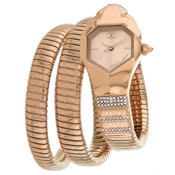 Just Cavalli Women's JC1L112M0035 Glam Snake Rose Gold-Tone Stainless Steel Watch