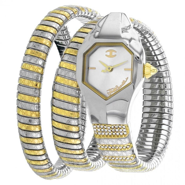 Just Cavalli Women's JC1L112M0045 Glam Snake Two-Tone Stainless Steel Watch