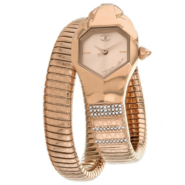 Just Cavalli Women's JC1L113M0035 Glam Snake Rose Gold-Tone Stainless Steel Watch