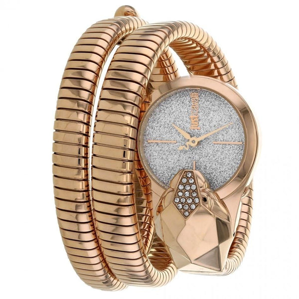 Just Cavalli Women's JC1L114M0055 Glam Snake Rose Gold-Tone Stainless Steel Watch