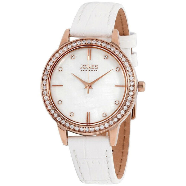 Jones New York Women's JNC11536R528-001 Jones New York White Leather Watch