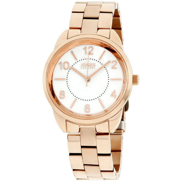 Jones New York Women's JNC11746R528-524 Jones New York Rose Gold-Tone Stainless Steel Watch