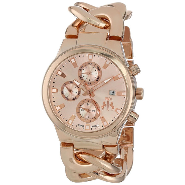 Jivago Women's JV1224 Lev Rose Gold-Tone Stainless Steel Watch