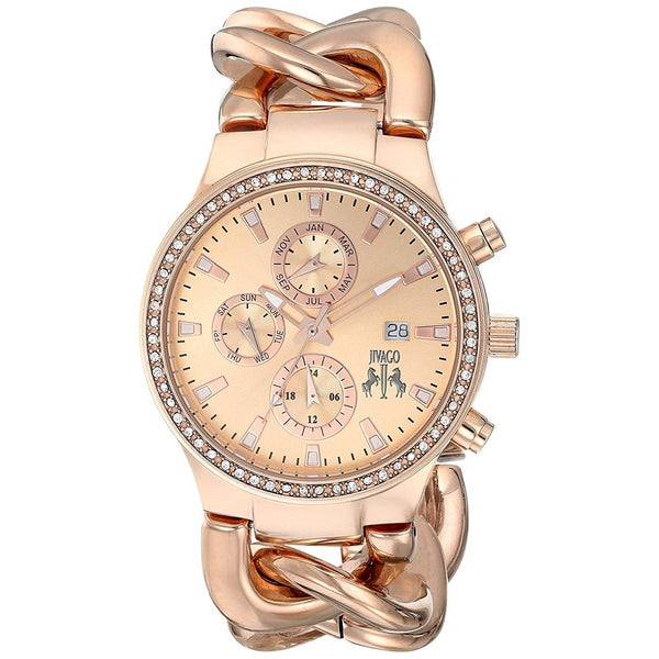 Jivago Women's JV1227 Lev Rose Gold-Tone Stainless Steel Watch