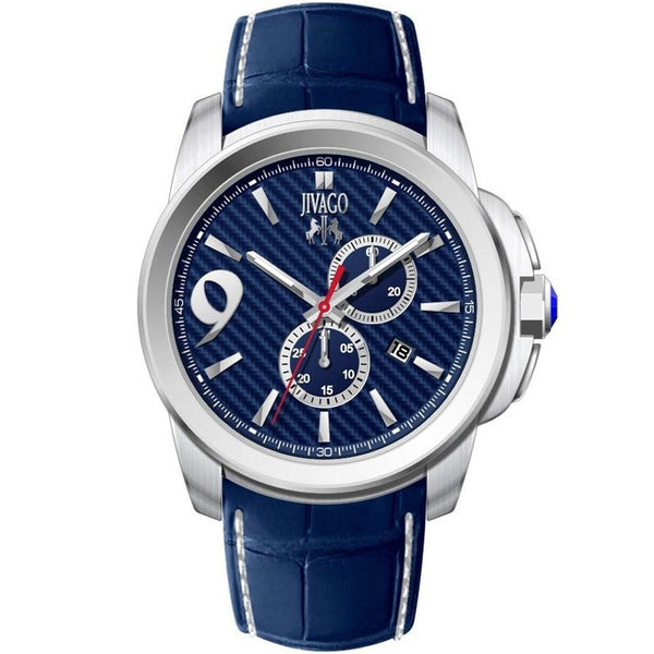 Jivago Men's JV1518 Gliese Blue Leather Watch