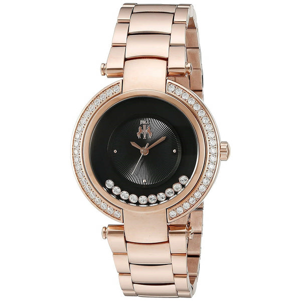 Jivago Women's JV1615 Celebrate Crystal Rose Gold-Tone Stainless Steel Watch