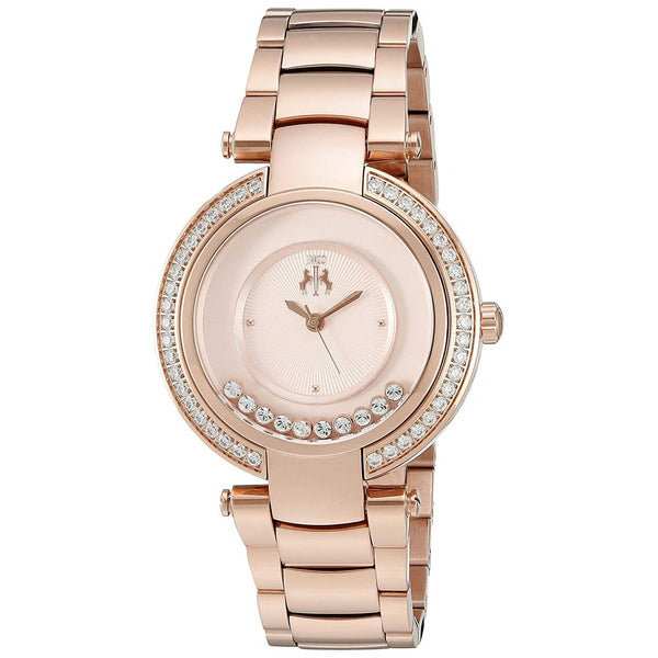 Jivago Women's JV1616 Celebrate Crystal Rose Gold-Tone Stainless Steel Watch