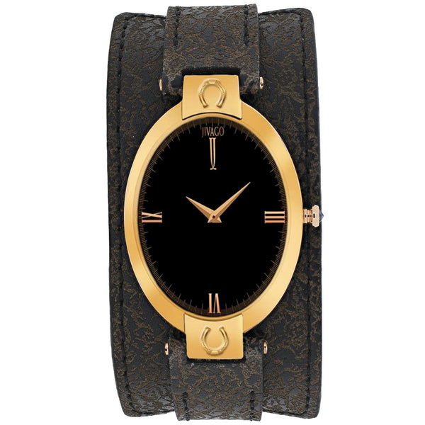 Jivago Women's JV1834 Good luck Dark brown Leather Watch