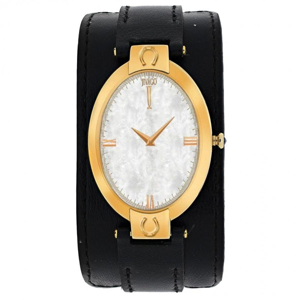 Jivago Women's JV1835 Good luck Black Leather Watch