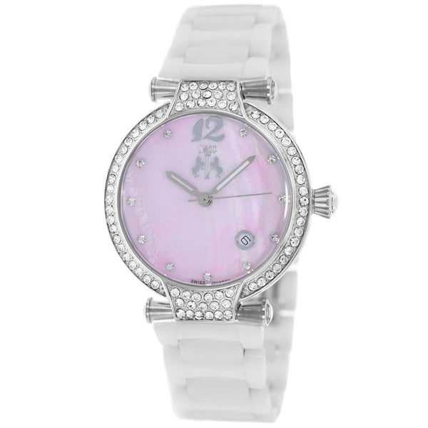 Jivago Women's JV2214 Bijoux Crystal White Ceramic Watch