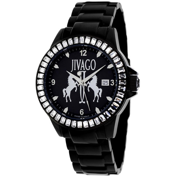 Jivago Women's JV4210 Folie Black Stainless Steel Watch
