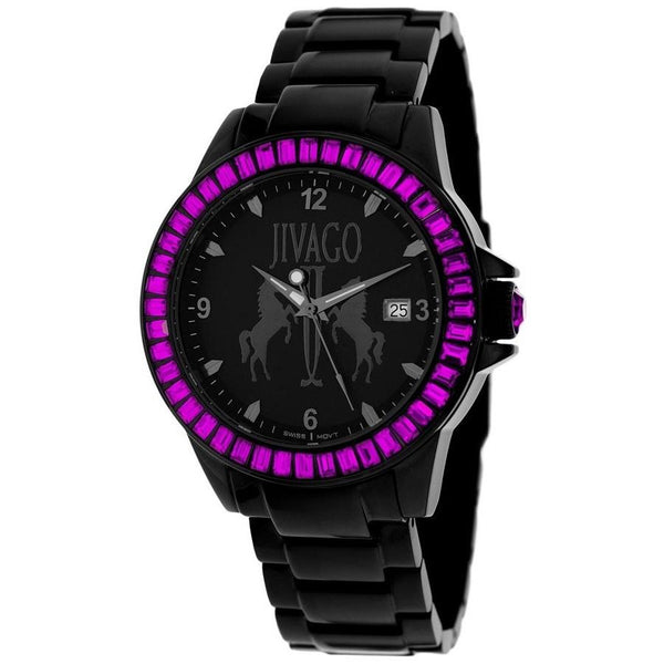 Jivago Women's JV4212 Folie Black Stainless Steel Watch