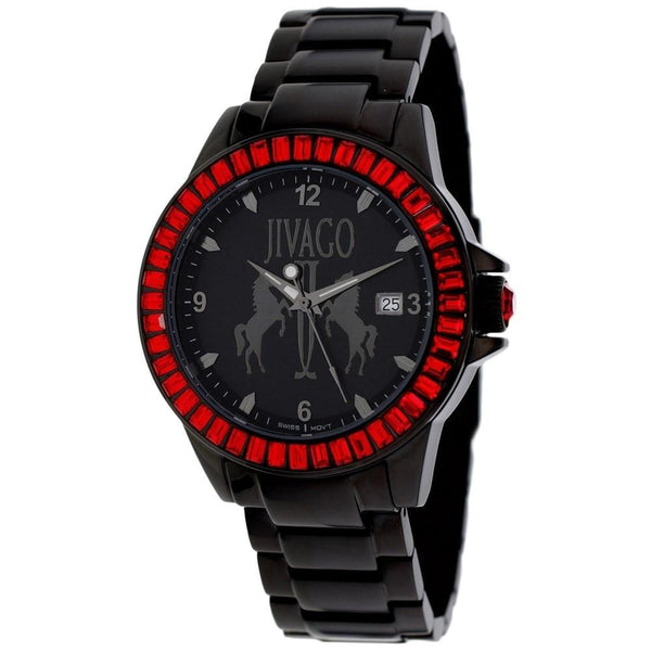 Jivago Women's JV4216 Folie Black Stainless Steel Watch