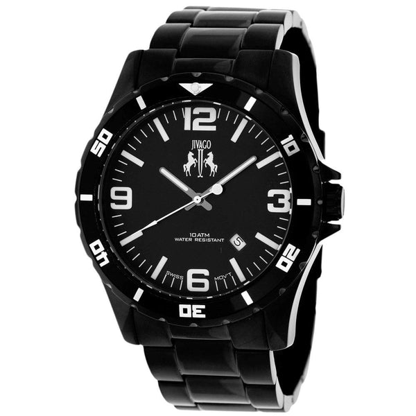 Jivago Men's JV6110 Ultimate Black Stainless Steel Watch