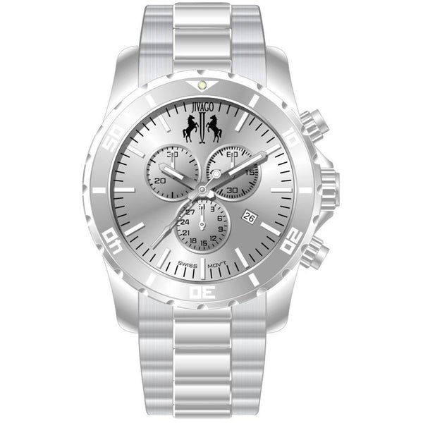 Jivago Men's JV6121 Ultimate Chronograph Stainless Steel Watch