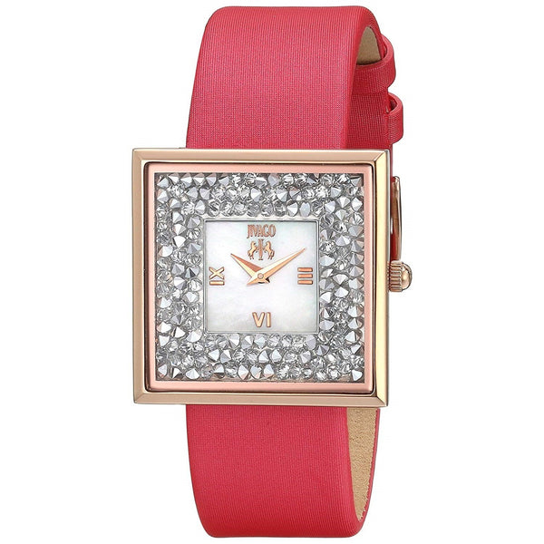 Jivago Women's JV7413 Brillance-S Crystal Pink Leather Watch