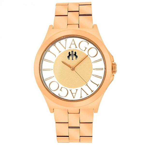 Jivago Women's JV8411 Fun Rose Gold-Tone Stainless Steel Watch