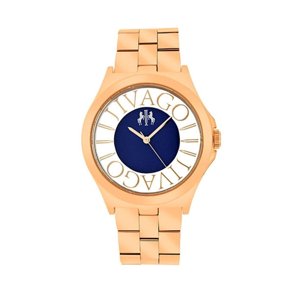 Jivago Women's JV8412 Fun Rose Gold-Tone Stainless Steel Watch