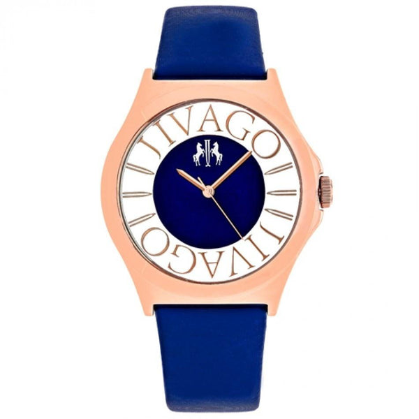 Jivago Women's JV8435 Fun Blue Leather Watch