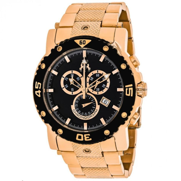 Jivago Men's JV9123XL Titan Chronograph Rose Gold-Tone Stainless Steel Watch