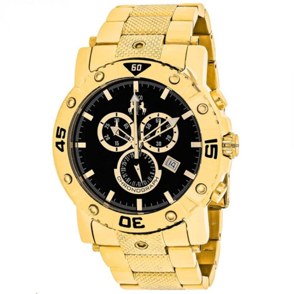 Jivago Men's JV9124XL Titan Chronograph Gold-Tone Stainless Steel Watch