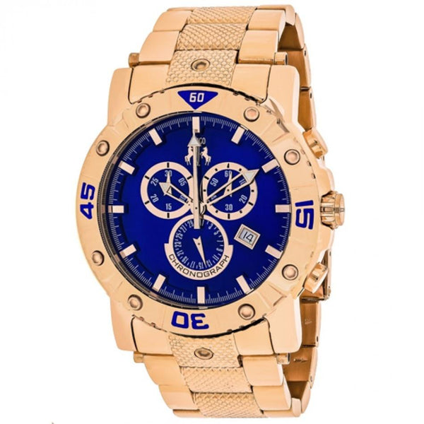 Jivago Men's JV9126XL Titan Chronograph Rose Gold-Tone Stainless Steel Watch