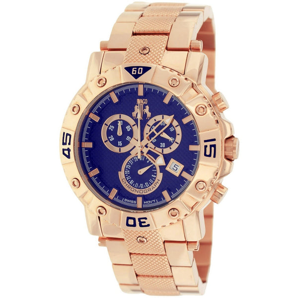 Jivago Men's JV9126 Titan Chronograph Rose Gold-Tone Stainless Steel Watch