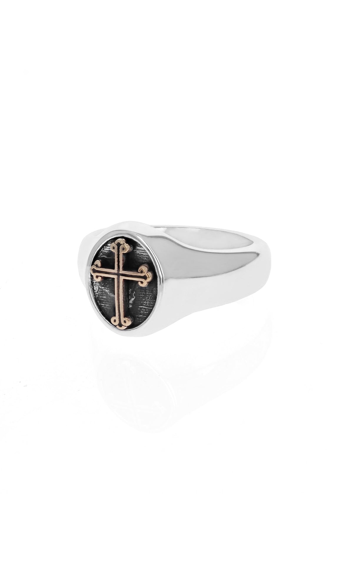 MENS TRADITIONAL CROSS RING