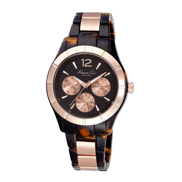 Kenneth Cole Women's KC0003 Classic Multi-Function Two-Tone Stainless Steel Watch