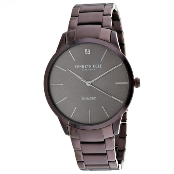 Kenneth Cole Men's KC15111008 Classic Crystal Brown Stainless Steel Watch